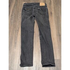 True Religion Rocco Relaxed Skinny Jeans Size 32 Black‎ Denim Distressed